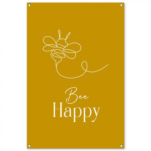 Tuinposter - Bee Happy