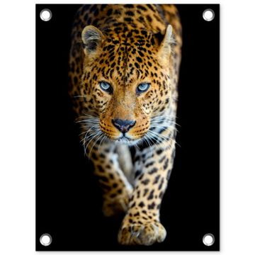 Tuinposter - Intens portret van een luipaard
