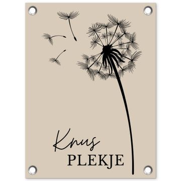 Tuinposter - Knus Plekje met Paardenbloem