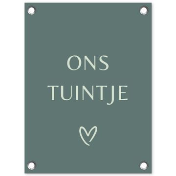 Tuinposter - Ons tuintje