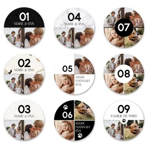 Huisnummerbord met foto