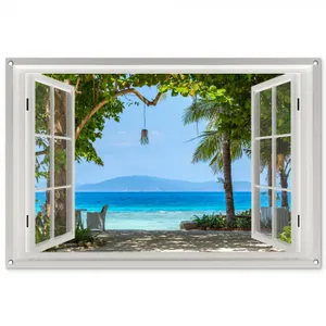 Tuinposter - Uitzicht op Tropisch Strand