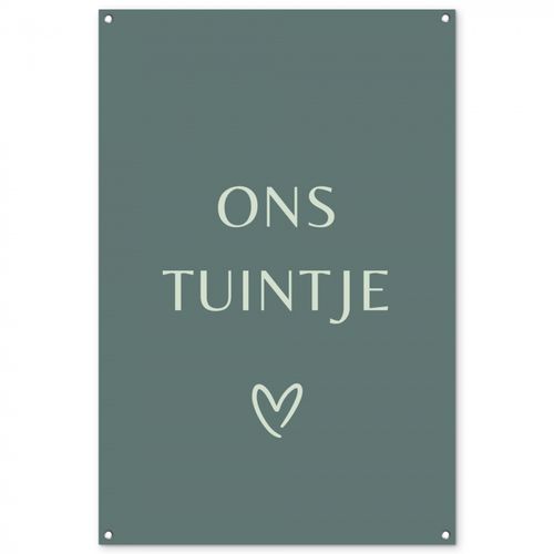 Tuinposter - Ons tuintje