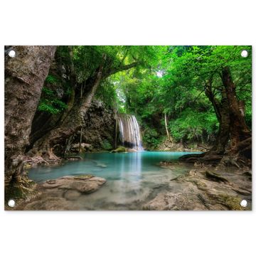 Tuinposter - Kristalheldere Waterval