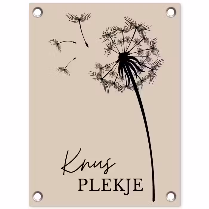 Tuinposter - Knus Plekje met Paardenbloem