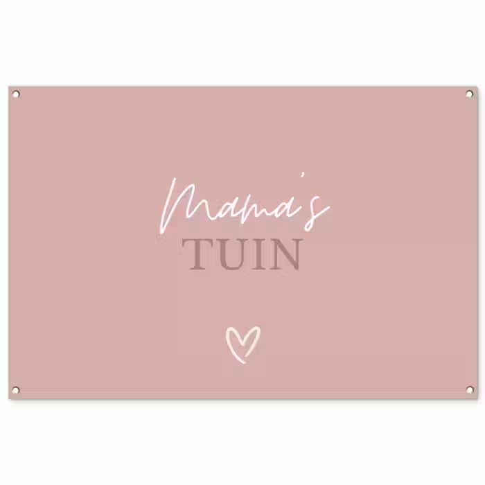 Tuinposter - Mama's Tuin met Hart