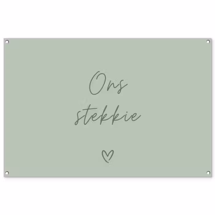 Tuinposter - Ons Stekkie met Hart