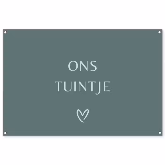 Tuinposter - Ons tuintje