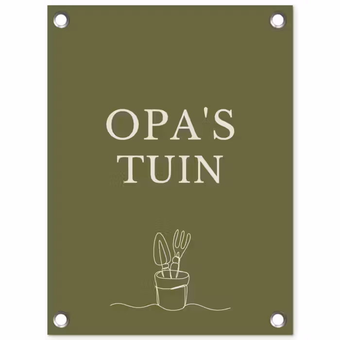 Tuinposter - Opa's Tuin