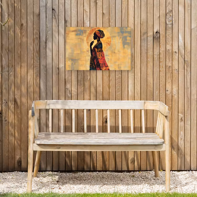 Buiten canvas - Vrouw - Silhouet - Patronen - Sierlijk — 3
