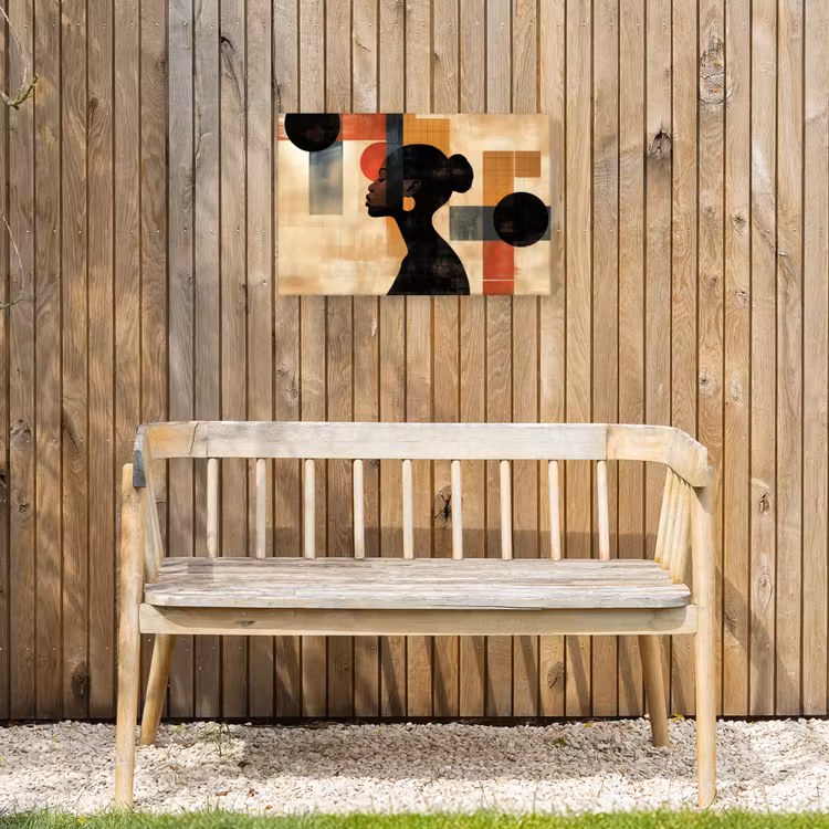 Buiten canvas - Zijaanzicht - Vrouw - Vormen — 3