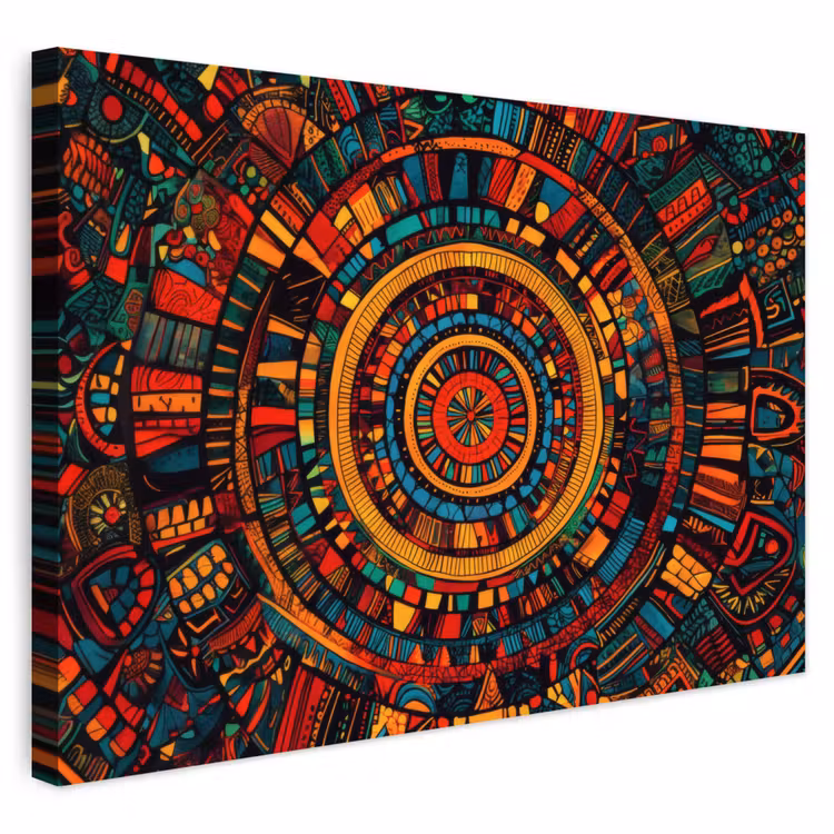 Buiten canvas - Mandala - Cirkels - Patronen — 1