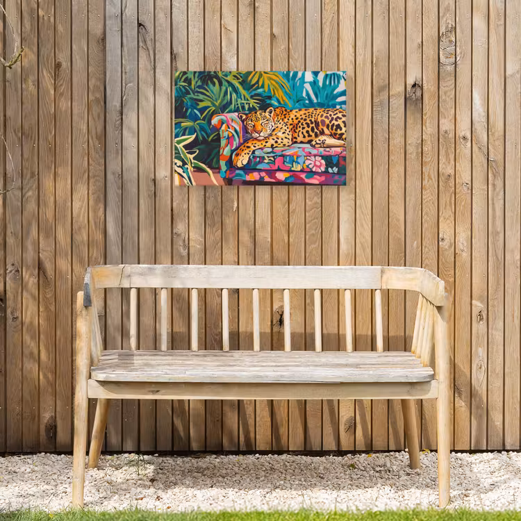 Buiten canvas - Luipaard - Kleurrijk - Tropisch — 3