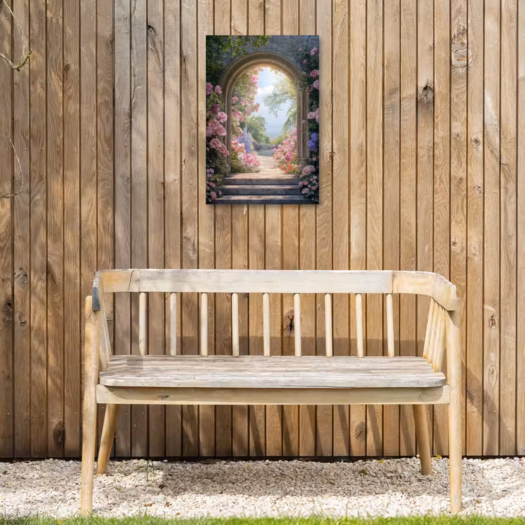 Buiten canvas - Doorkijk - Rozen - Vintage - Bloemen — 3