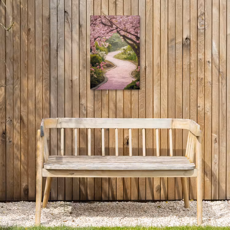 Buiten canvas - Kersenbloesem - Natuur - Sakura - Pad - Japanse tuin — 3