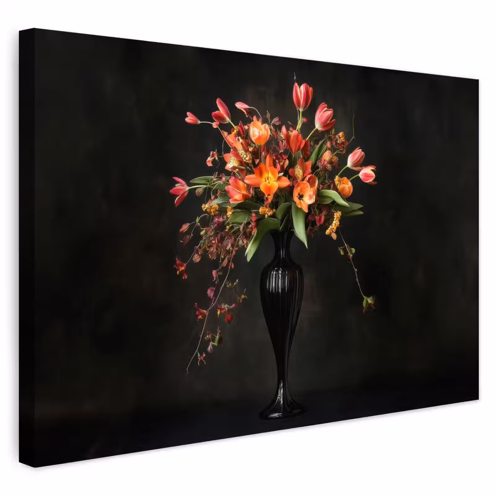 Buiten canvas - Sierlijk - Boeket - Vaas — 1