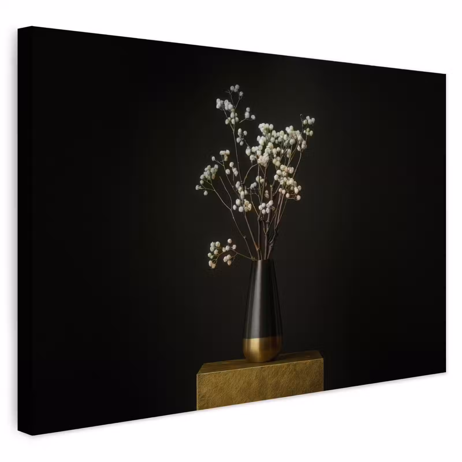 Buiten canvas - Bloembollen - Wit - Vaas - Minimalistisch — 1