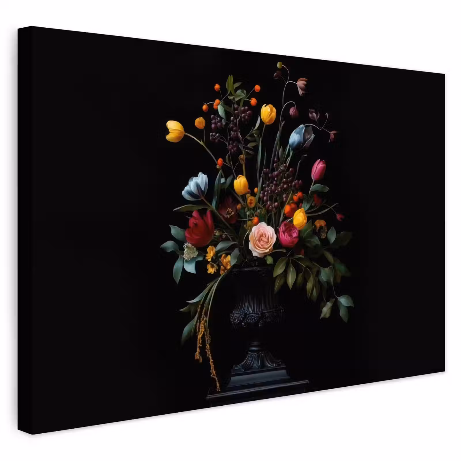 Buiten canvas - Klassiek - Vaas - Boeket - Bloemen — 1