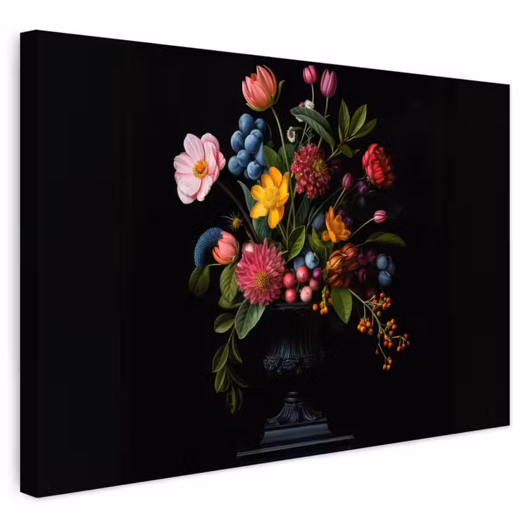 Buiten canvas - Bloemen - Vrolijk - Vaas — 1