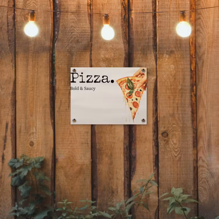 Tuinposter - Pizza - Kaas - Pepperoni — 2