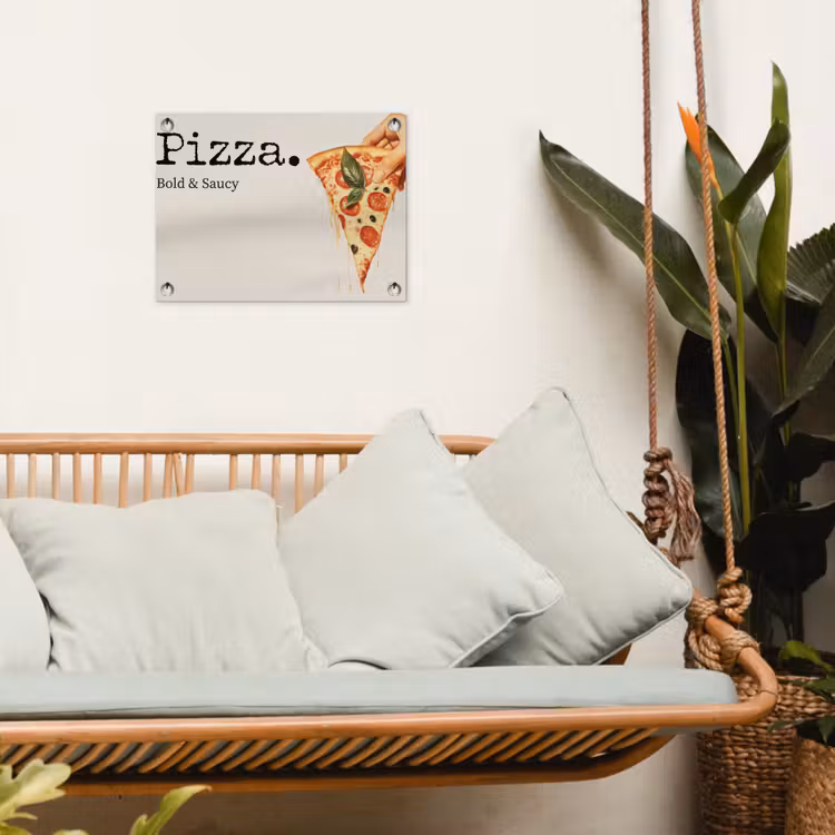 Tuinposter - Pizza - Kaas - Pepperoni — 4