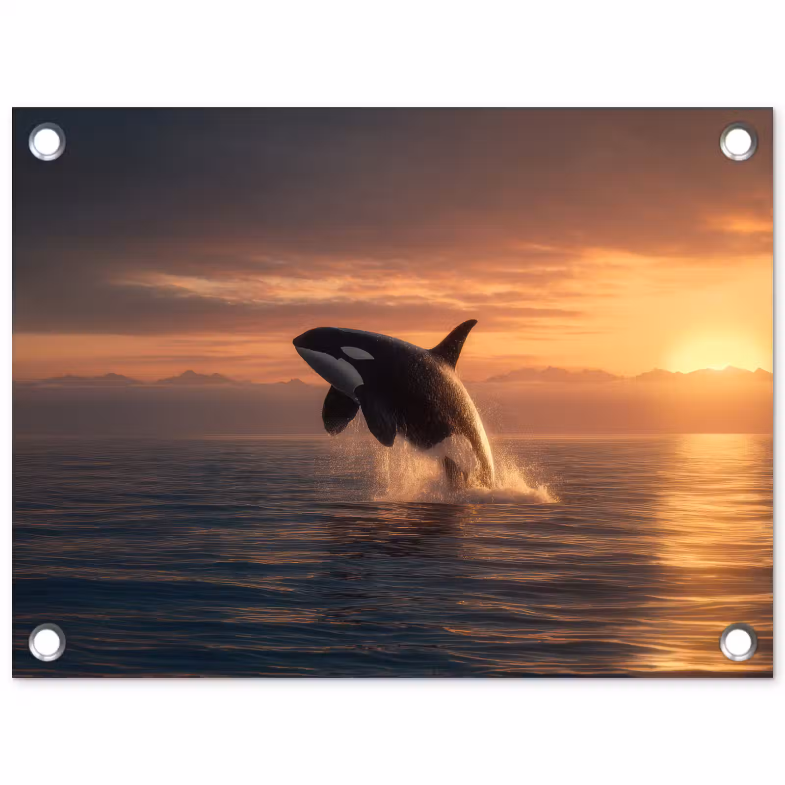Tuinposter - Orka - Zee - Zonsondergang — 1