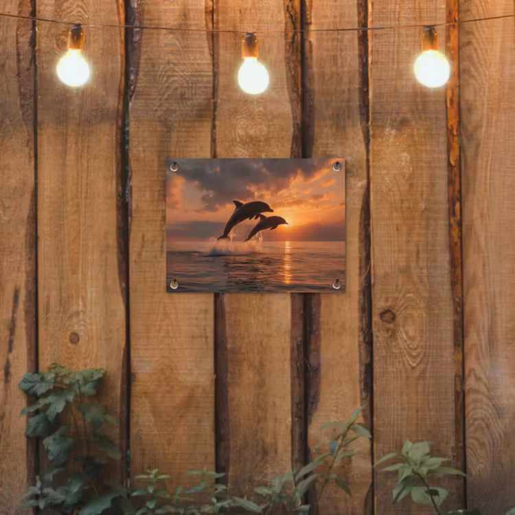 Tuinposter - Dolfijnen - Zee - Realistisch — 2