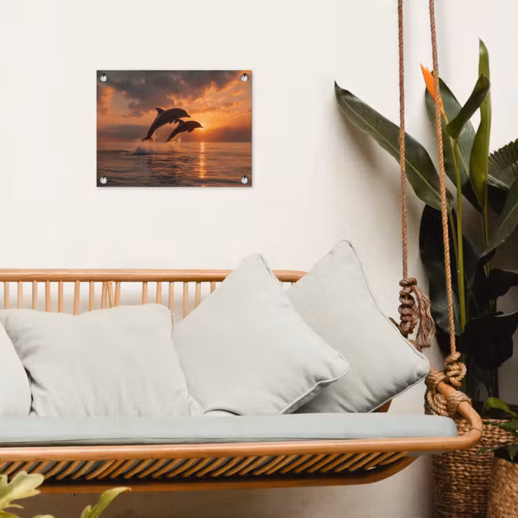 Tuinposter - Dolfijnen - Zee - Realistisch — 4