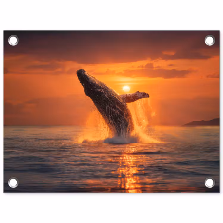 Tuinposter - Walvis - Zon - Zee — 1