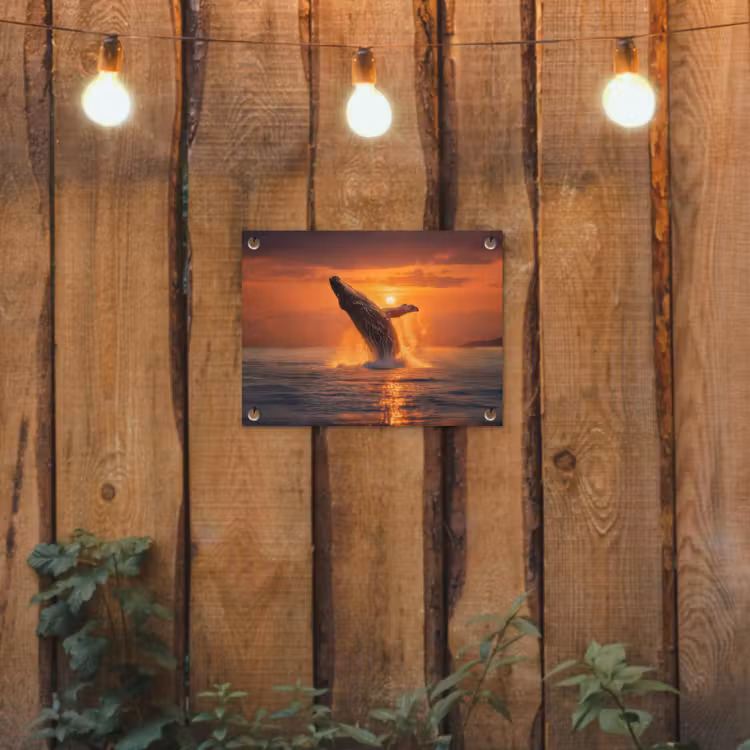 Tuinposter - Walvis - Zon - Zee — 2