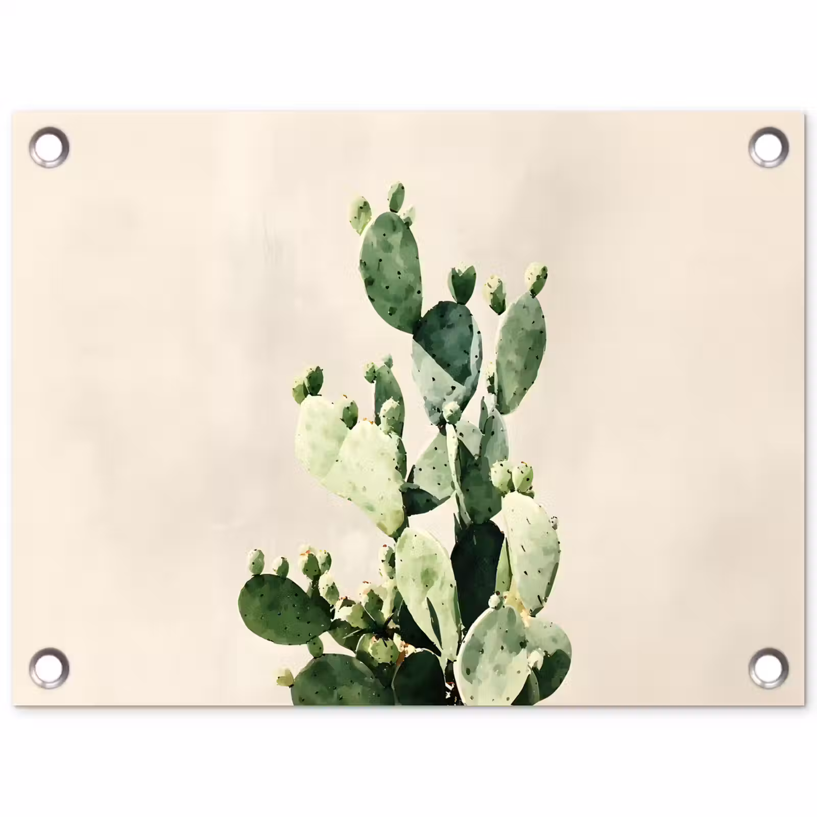 Tuinposter - Cactus - Groen - Minimalistisch — 1