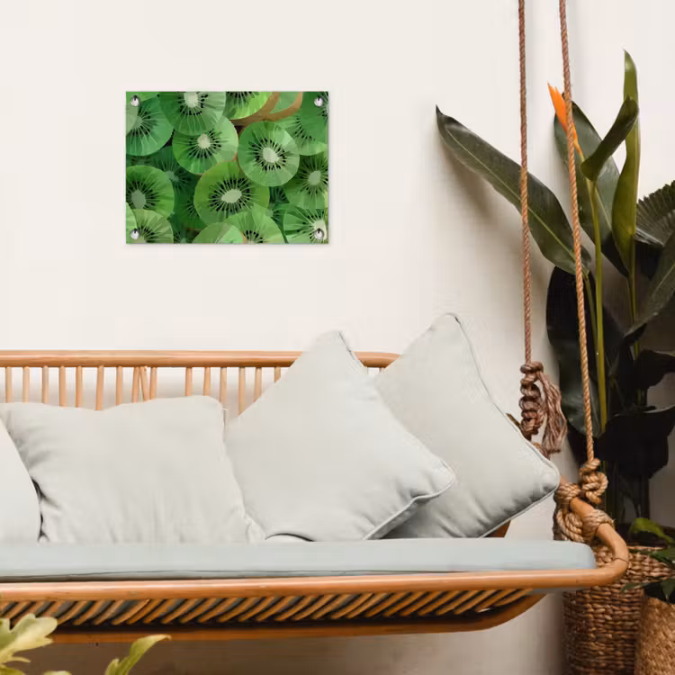 Tuinposter - Kiwi - Groen - Pitten — 4